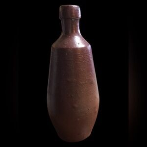 Vintage Salt-glazed Wine Bottle